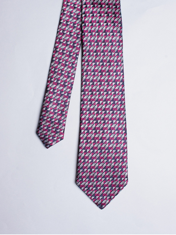 luxueuse cravate soie doré/gris KENZO neuve