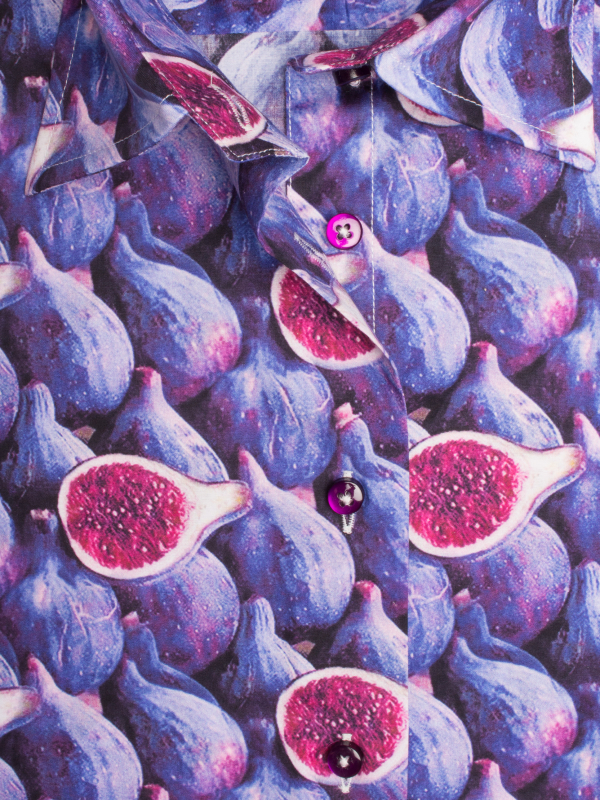 Women's fitted with fig print