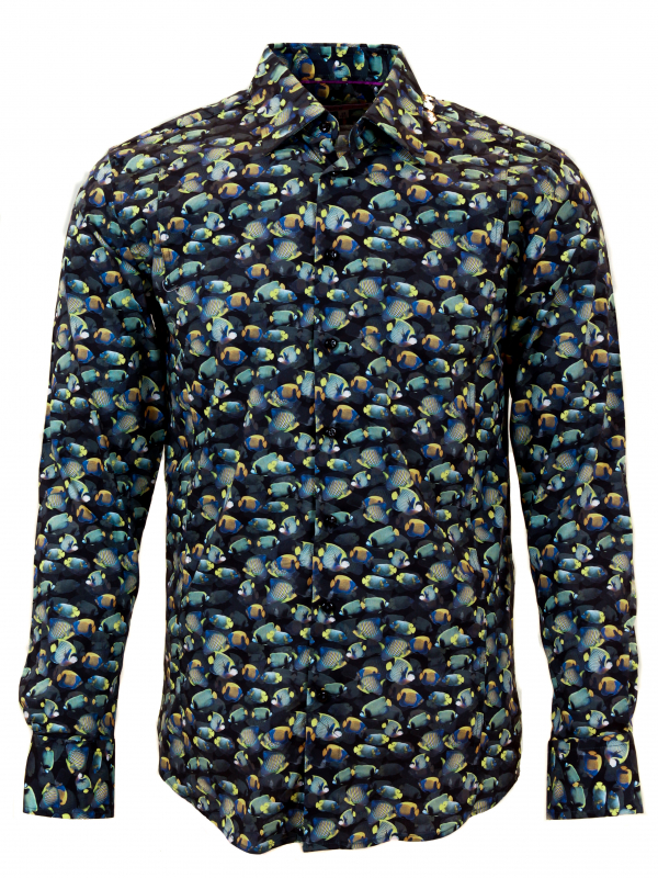 Chemise Reel Legends homme XL motif écailles de poisson